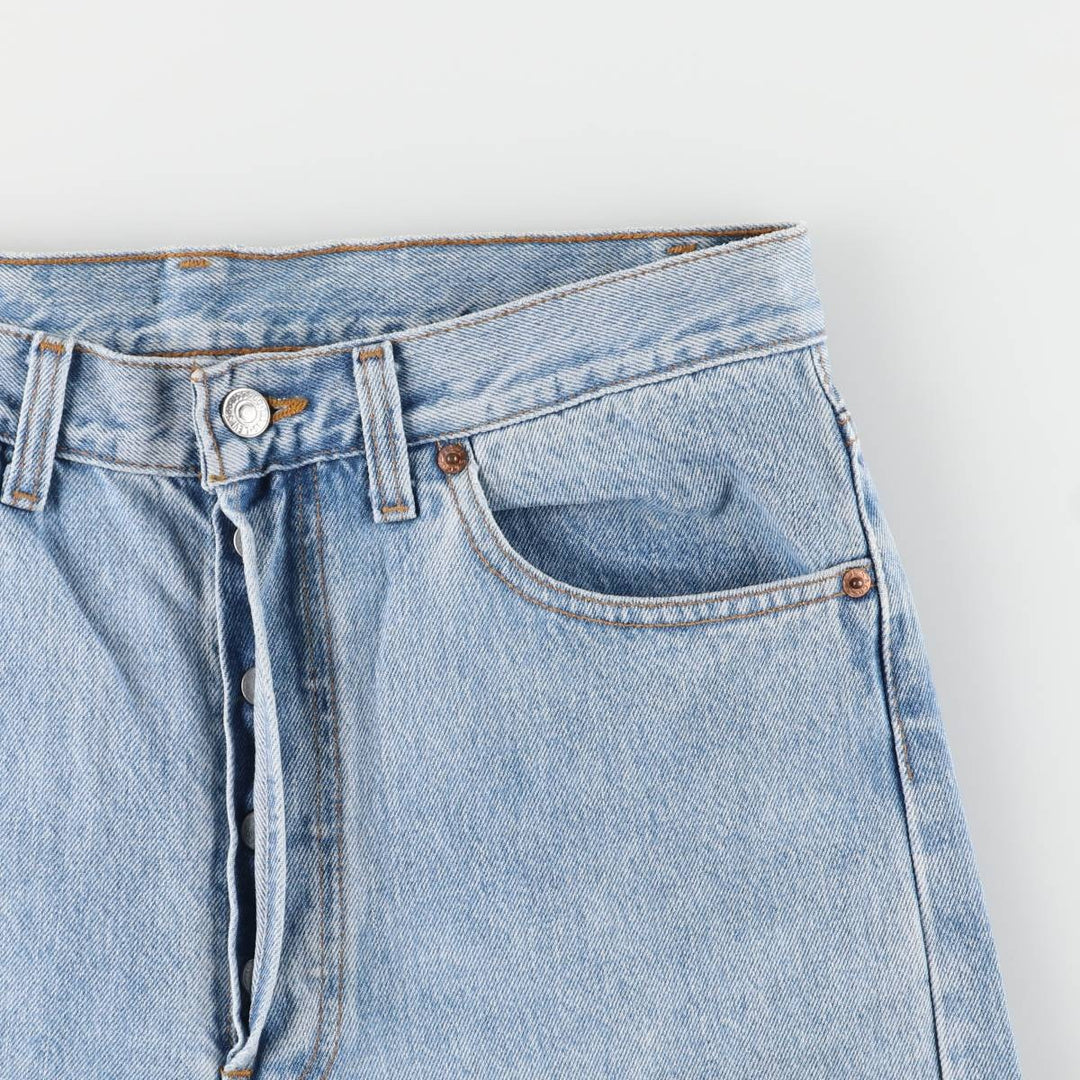 90'S Levi's 00501-0191 Straight Denim Pants, Made in USA, Men's, Size W33, Vintage cotton blue type Vintage Second Hand
