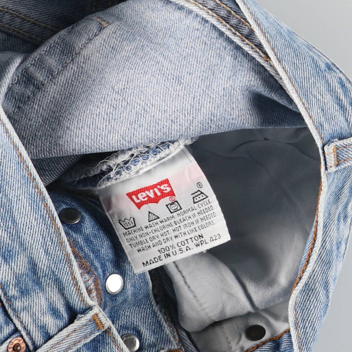 90'S Levi's 501-0193 Straight Denim Pants Made in USA Men's W29 Vintage cotton blue type Vintage Second Hand