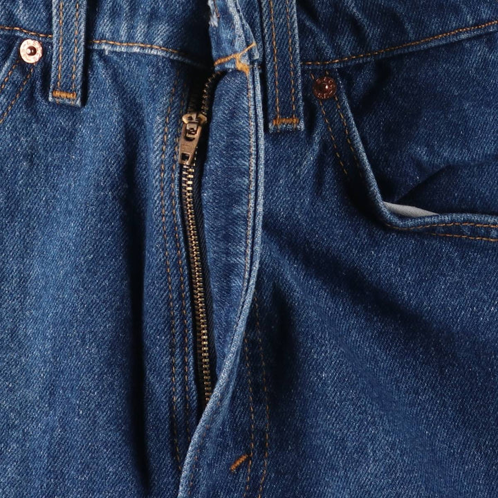 90'S Levi's 517 20517-0217 Orange Tab Bootcut Denim Pants, Made in USA, Men's Size W32, Vintage cotton Navy blue Vintage Second Hand