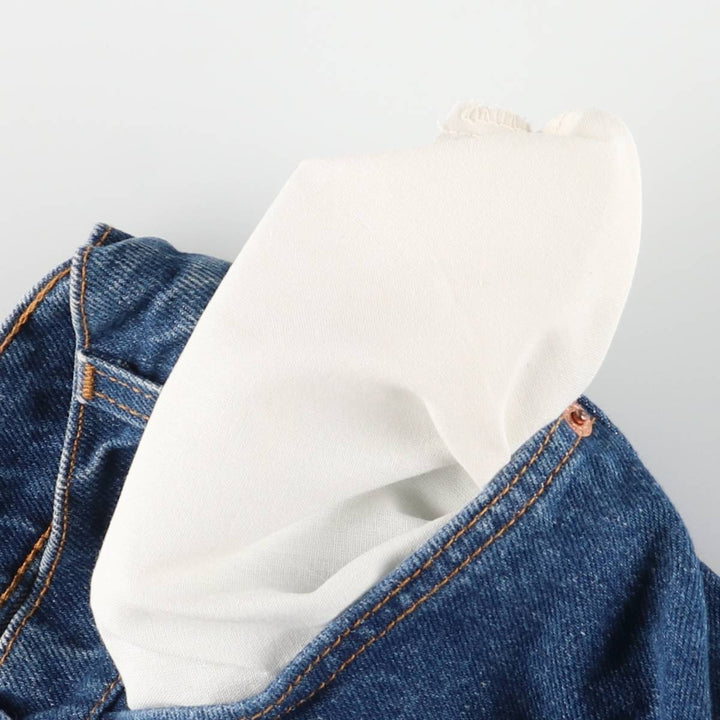 90'S Levi's 517 20517-0217 Orange Tab Bootcut Denim Pants, Made in USA, Men's Size W32, Vintage cotton Navy blue Vintage Second Hand