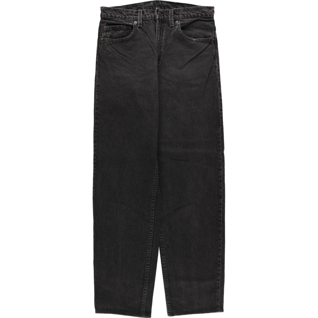 90'S Levi's 550 Relaxed Fit Tapered Leg Black Denim Pants, Men's, Vintage, Size W31 cotton black type Vintage Second Hand