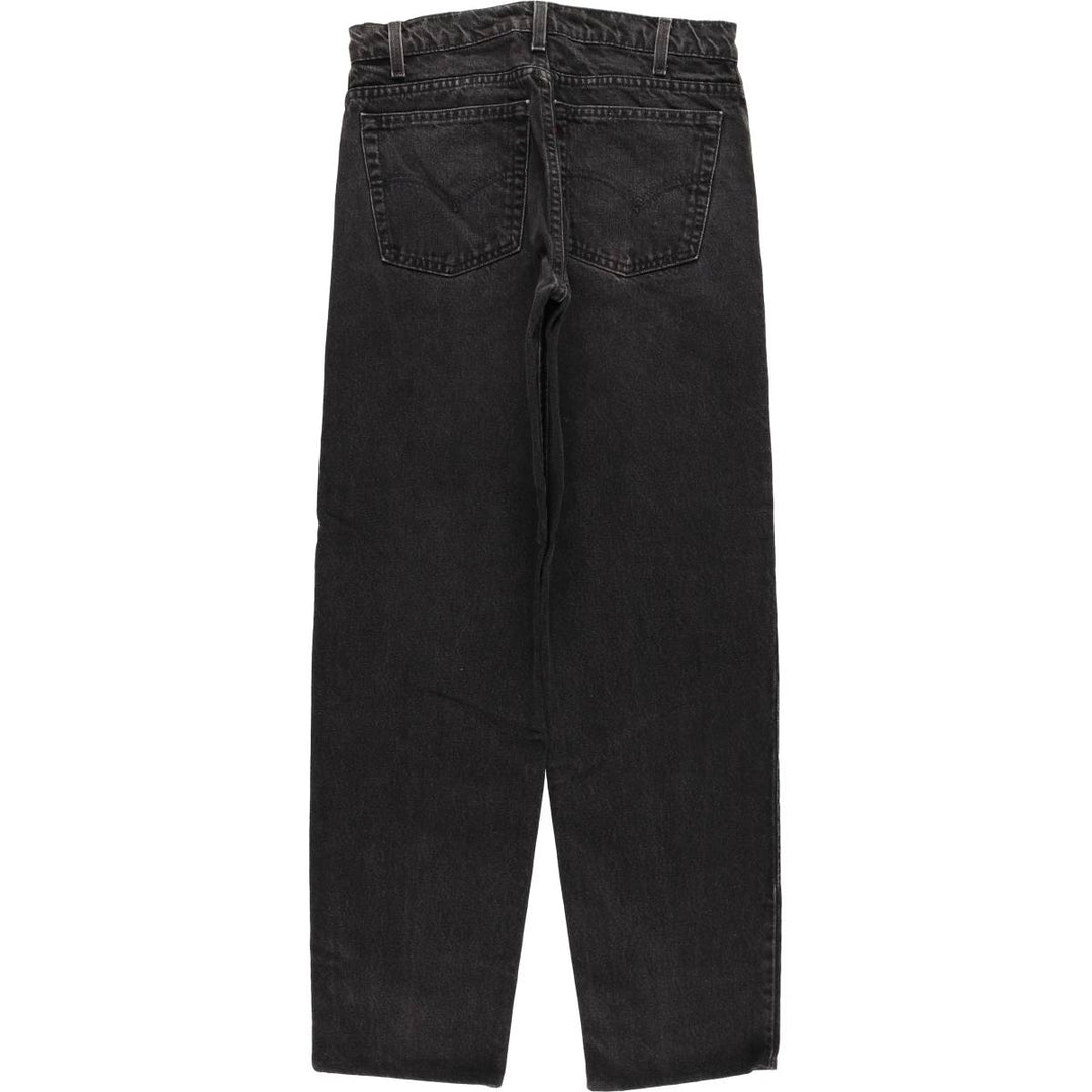 90'S Levi's 550 Relaxed Fit Tapered Leg Black Denim Pants, Men's, Vintage, Size W31 cotton black type Vintage Second Hand