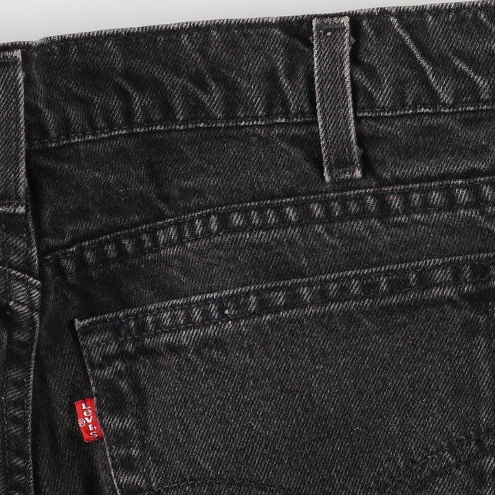 90'S Levi's 550 Relaxed Fit Tapered Leg Black Denim Pants, Men's, Vintage, Size W31 cotton black type Vintage Second Hand