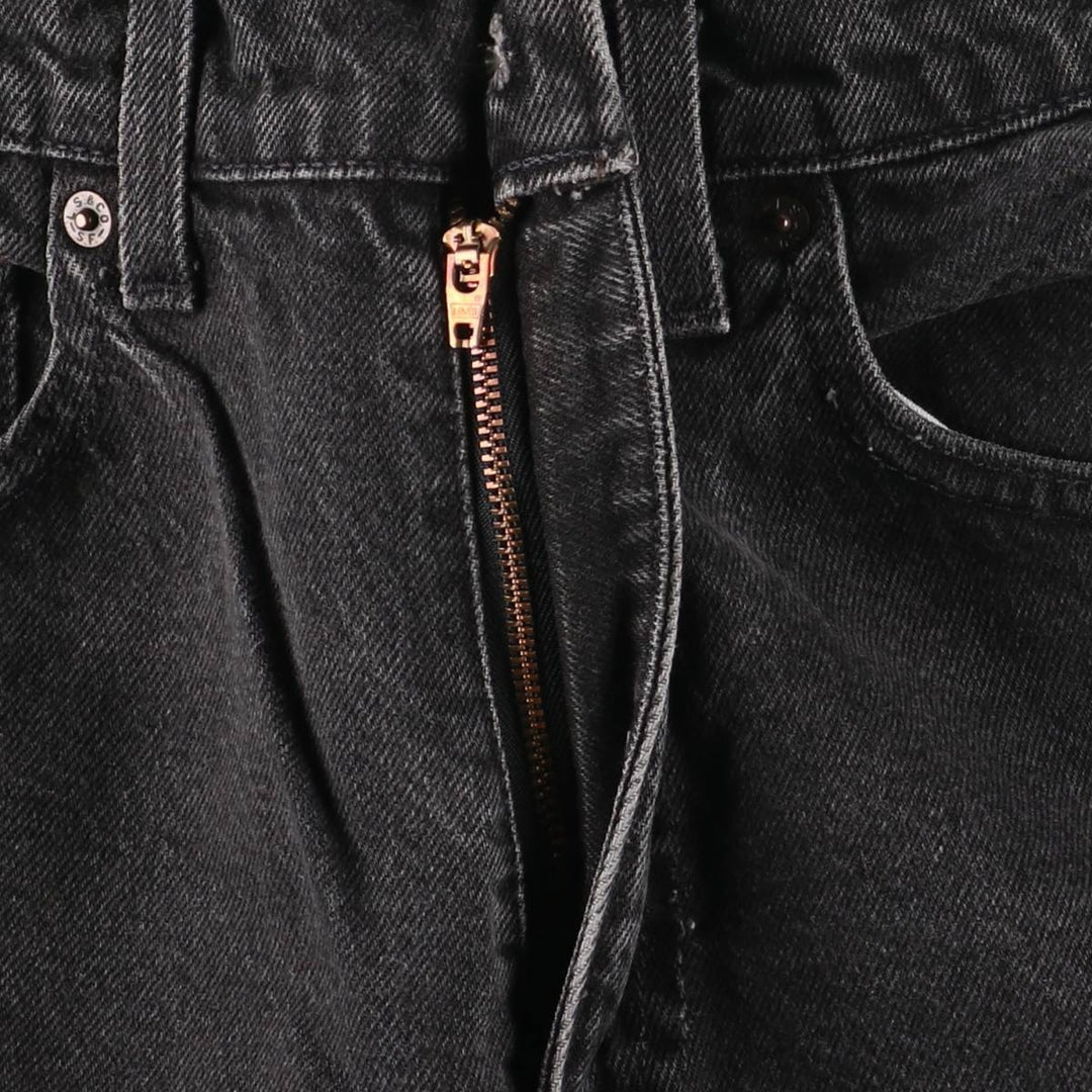 90'S Levi's 550 Relaxed Fit Tapered Leg Black Denim Pants, Men's, Vintage, Size W31 cotton black type Vintage Second Hand