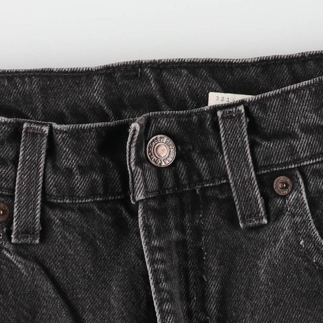 90'S Levi's 550 Relaxed Fit Tapered Leg Black Denim Pants, Men's, Vintage, Size W31 cotton black type Vintage Second Hand