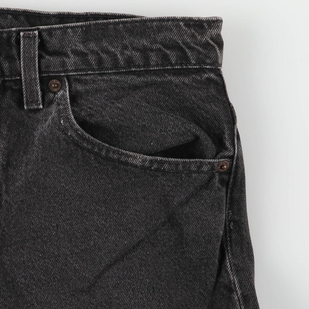 90'S Levi's 550 Relaxed Fit Tapered Leg Black Denim Pants, Men's, Vintage, Size W31 cotton black type Vintage Second Hand