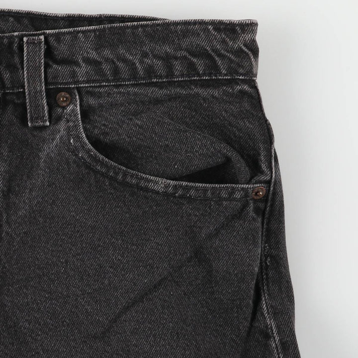 90'S Levi's 550 Relaxed Fit Tapered Leg Black Denim Pants, Men's, Vintage, Size W31 cotton black type Vintage Second Hand
