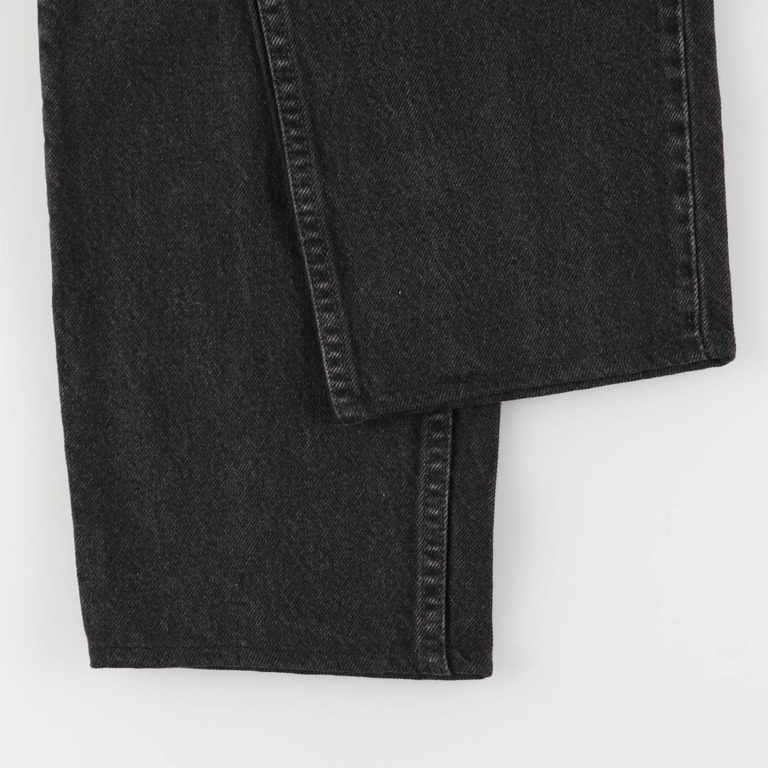 90'S Levi's 550 Relaxed Fit Tapered Leg Black Denim Pants, Men's, Vintage, Size W31 cotton black type Vintage Second Hand