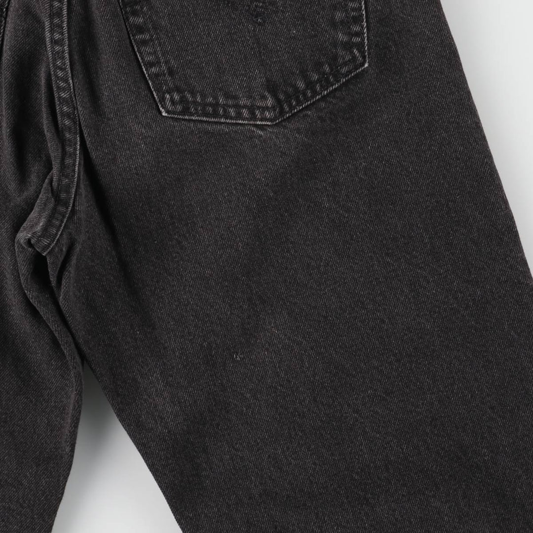 90'S Levi's 550 Relaxed Fit Tapered Leg Black Denim Pants, Men's, Vintage, Size W31 cotton black type Vintage Second Hand