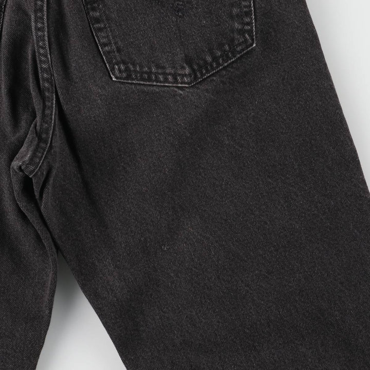 90'S Levi's 550 Relaxed Fit Tapered Leg Black Denim Pants, Men's, Vintage, Size W31 cotton black type Vintage Second Hand