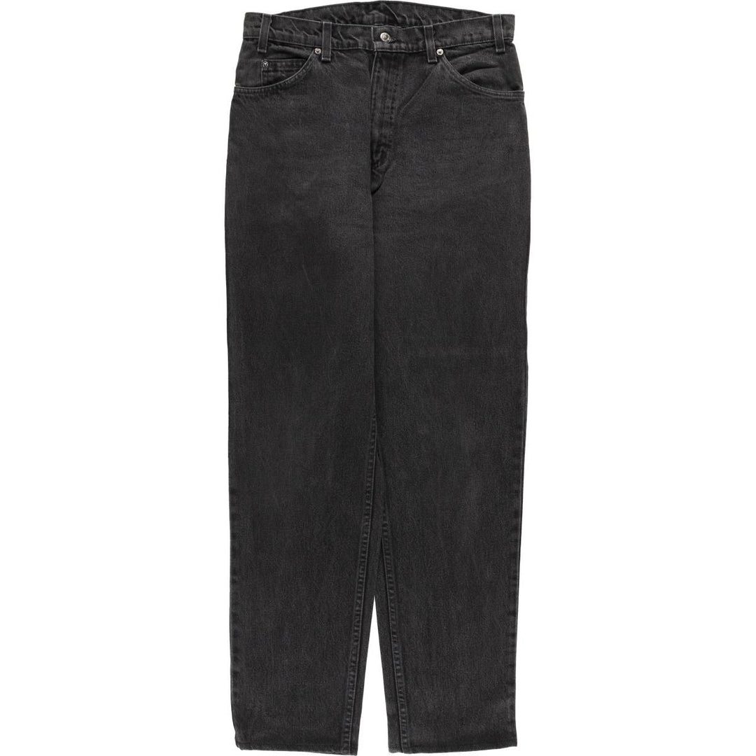90s-00'S Levi's 40550-4159 Black Denim Tapered Denim Pants, Made in the USA, Men's Size W32, Vintage cotton black type Vintage Second Hand