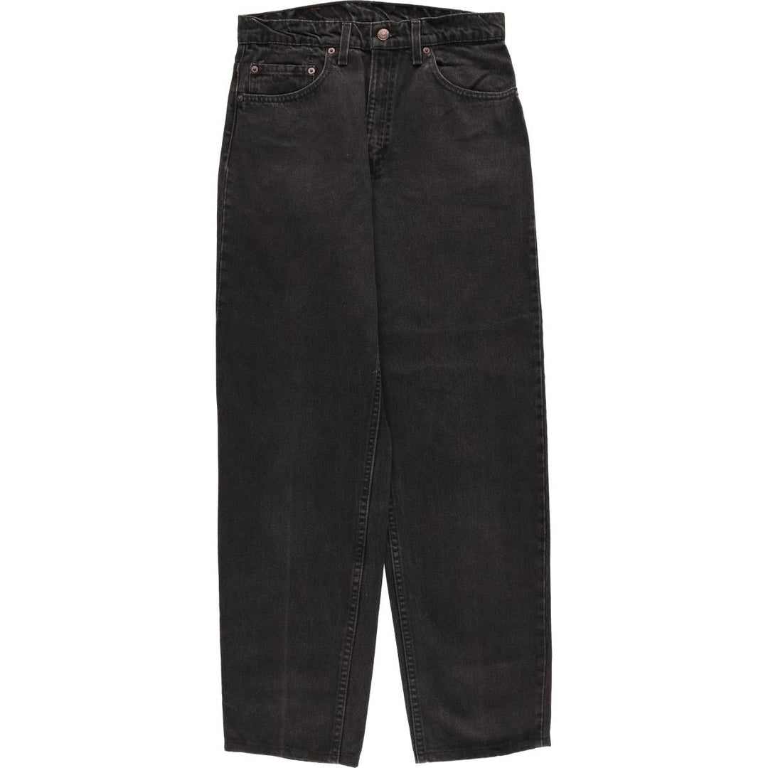 90'S Levi's 550 Relaxed Fit Tapered Leg Black Denim Pants, Men's, Vintage, Size W30 cotton black type Vintage Second Hand