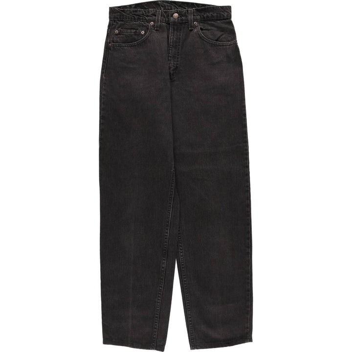 90'S Levi's 550 Relaxed Fit Tapered Leg Black Denim Pants, Men's, Vintage, Size W30 cotton black type Vintage Second Hand