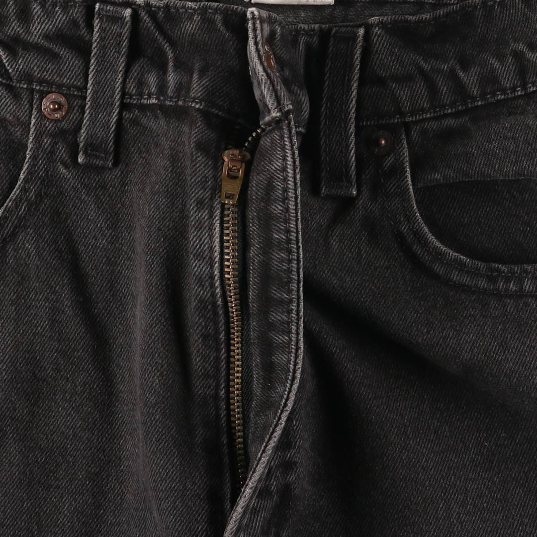 90'S Levi's 550 Relaxed Fit Tapered Leg Black Denim Pants, Men's, Vintage, Size W30 cotton black type Vintage Second Hand