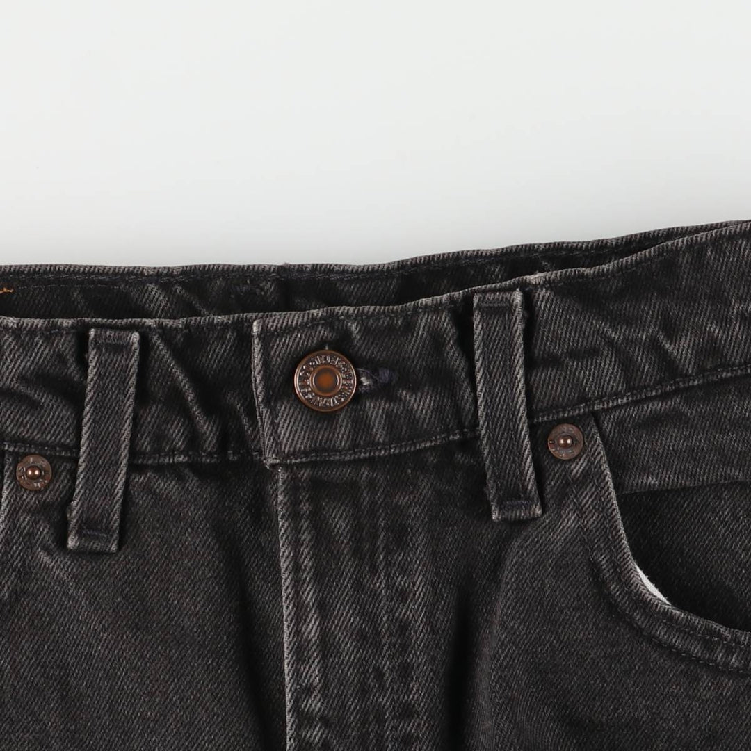 90'S Levi's 550 Relaxed Fit Tapered Leg Black Denim Pants, Men's, Vintage, Size W30 cotton black type Vintage Second Hand