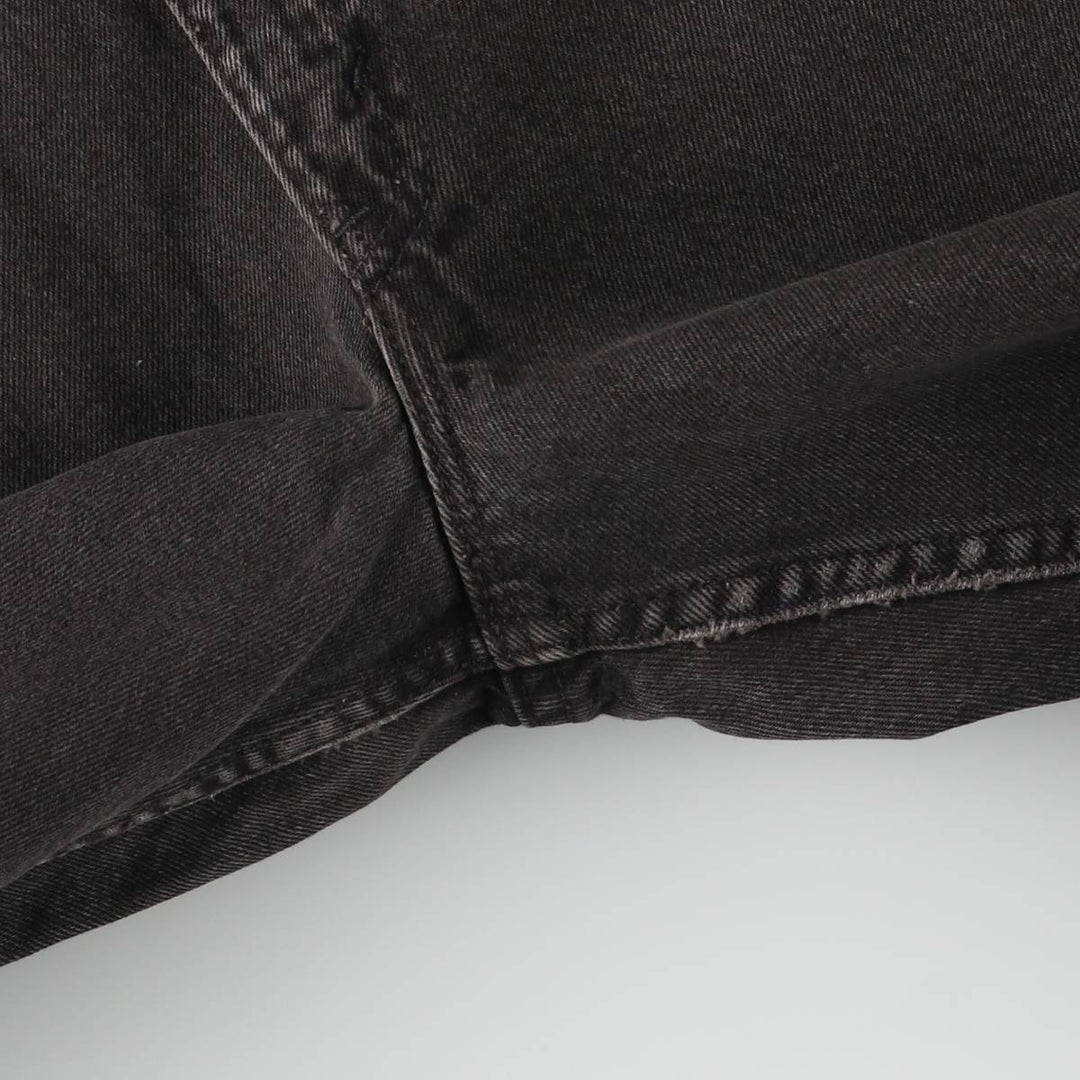 90'S Levi's 550 Relaxed Fit Tapered Leg Black Denim Pants, Men's, Vintage, Size W30 cotton black type Vintage Second Hand