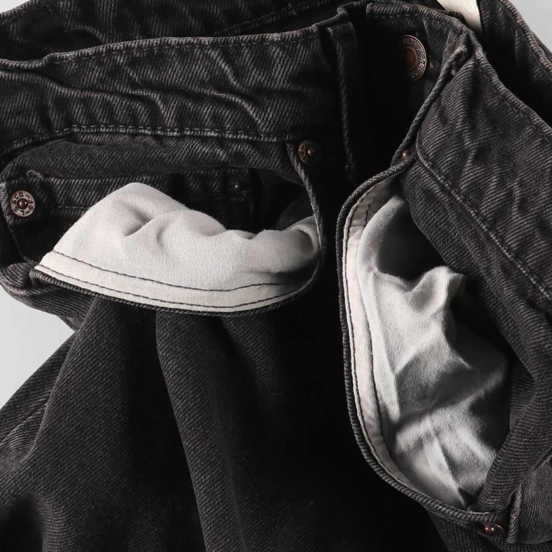 90'S Levi's 550 Relaxed Fit Tapered Leg Black Denim Pants, Men's, Vintage, Size W30 cotton black type Vintage Second Hand