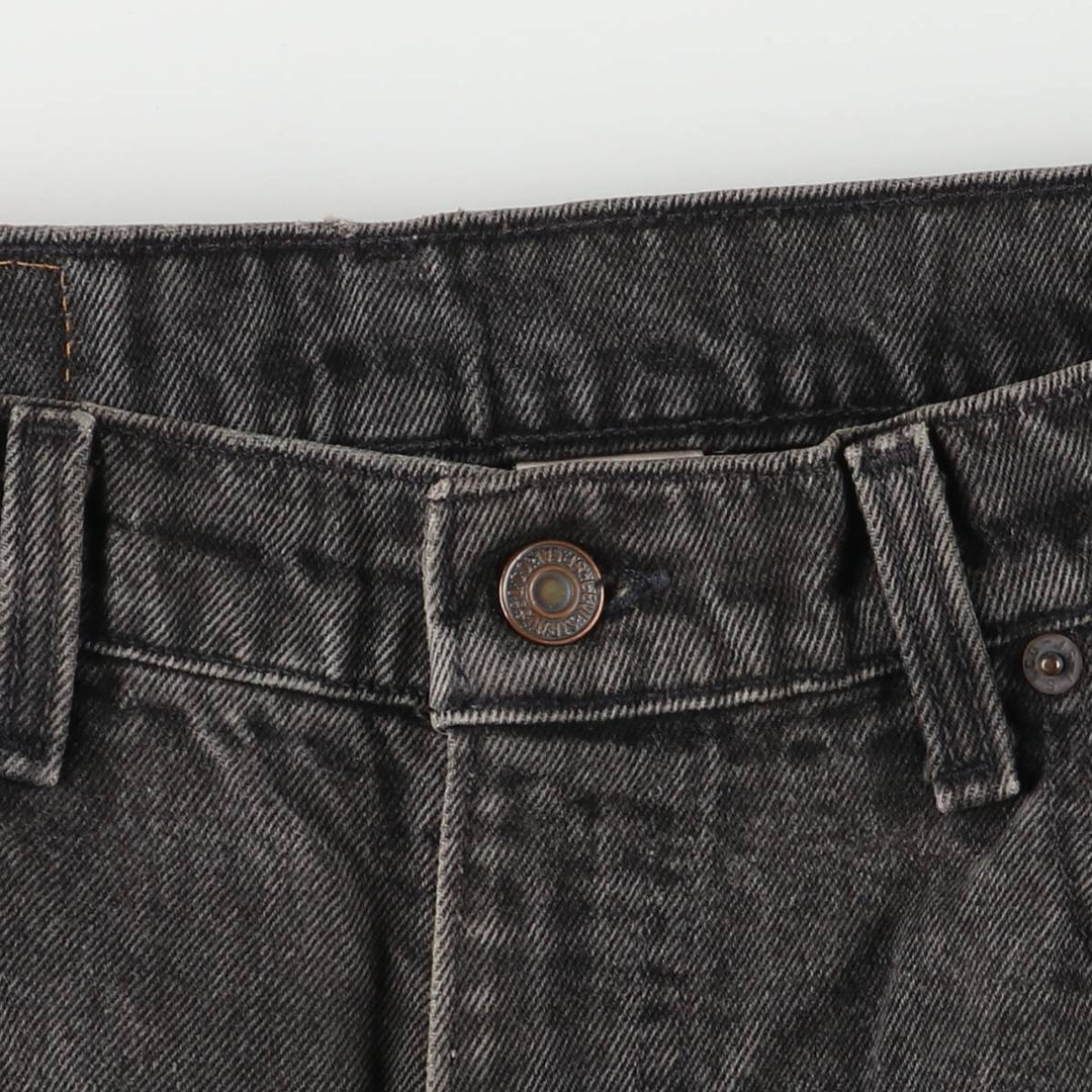 90'S Levi's 550 Relaxed Fit Tapered Leg Black Denim Pants, Men's, Vintage, Size W33 cotton black type Vintage Second Hand