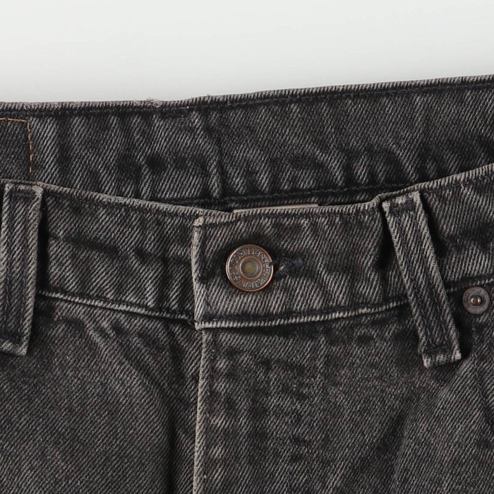 90'S Levi's 550 Relaxed Fit Tapered Leg Black Denim Pants, Men's, Vintage, Size W33 cotton black type Vintage Second Hand