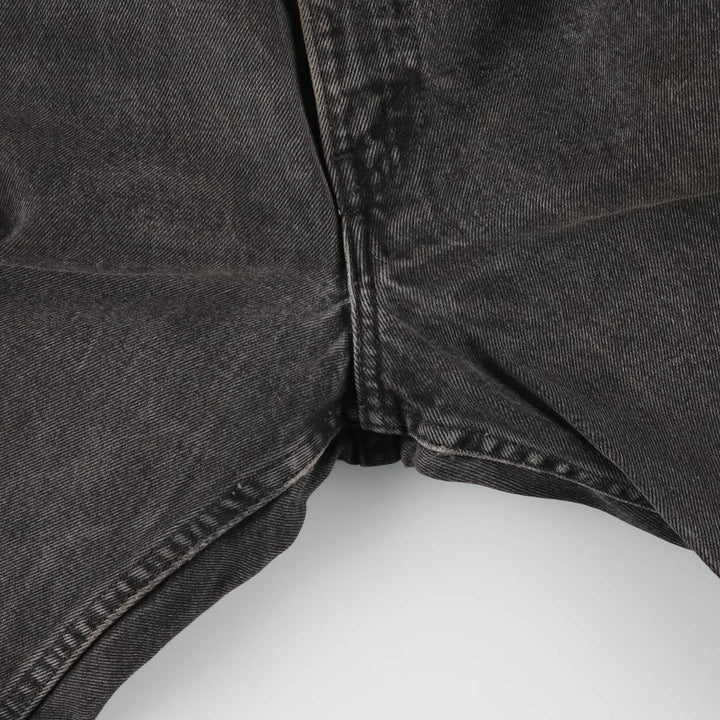 90'S Levi's 550 Relaxed Fit Tapered Leg Black Denim Pants, Men's, Vintage, Size W33 cotton black type Vintage Second Hand