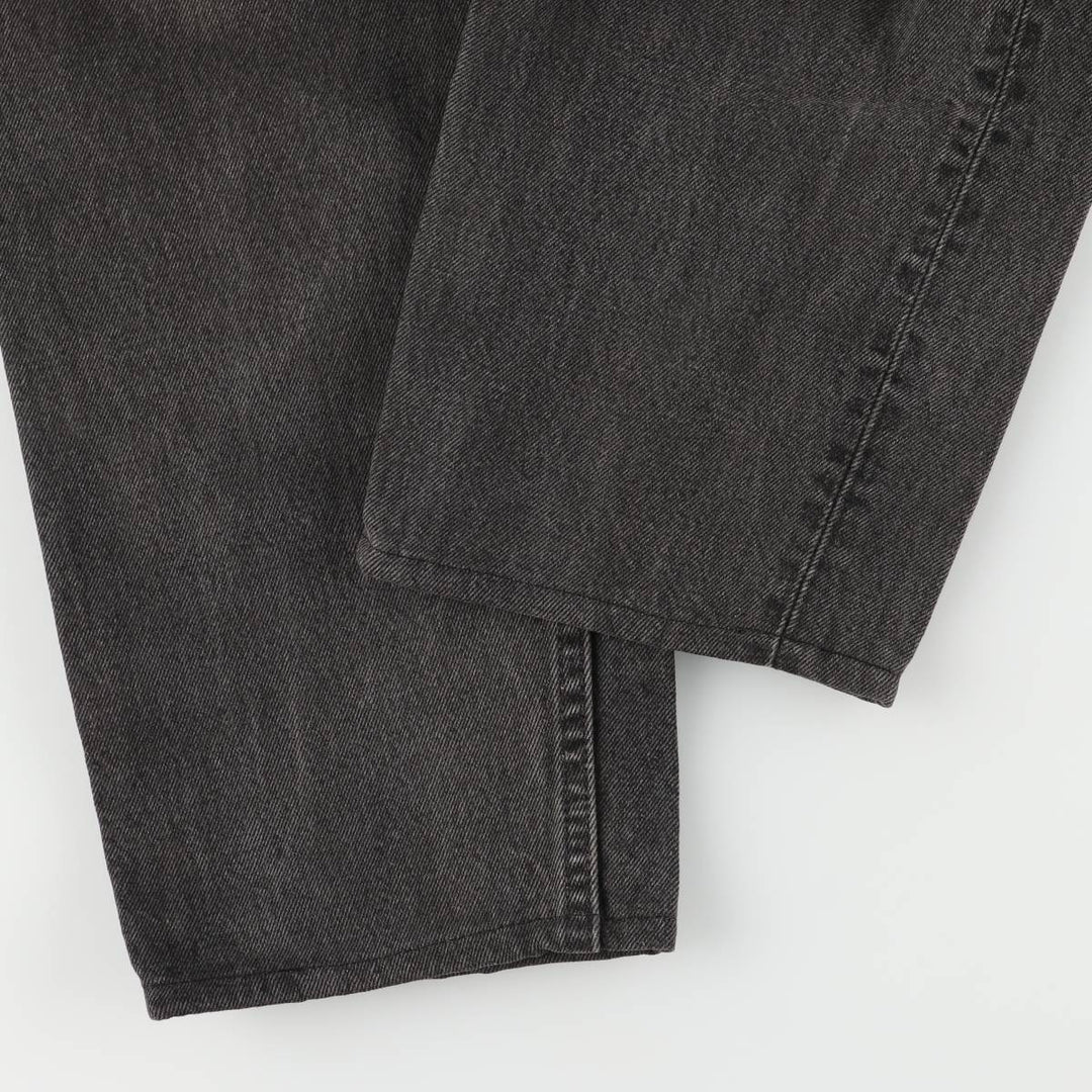 90'S Levi's 550 Relaxed Fit Tapered Leg Black Denim Pants, Men's, Vintage, Size W33 cotton black type Vintage Second Hand