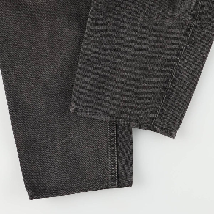 90'S Levi's 550 Relaxed Fit Tapered Leg Black Denim Pants, Men's, Vintage, Size W33 cotton black type Vintage Second Hand