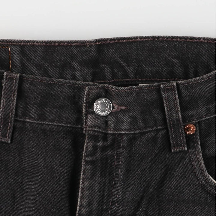 2000'S Levi's 505-0260 Regular Fit Tapered Denim Pants, Men's, Size 34 cotton black type Vintage Second Hand