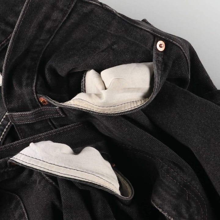 2000'S Levi's 505-0260 Regular Fit Tapered Denim Pants, Men's, Size 34 cotton black type Vintage Second Hand