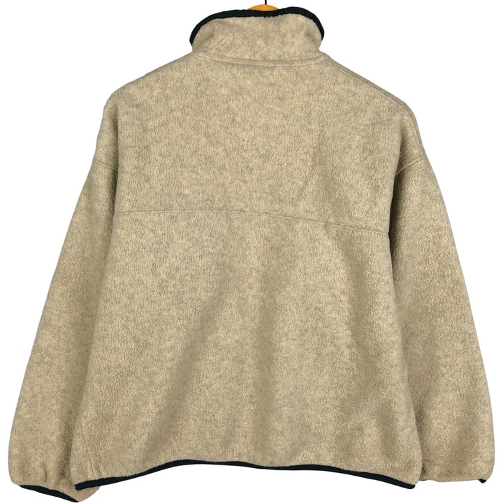 90'S Patagonia Synchilla Snap-T 25450S6 Half-Snap Fleece Pullover, Men's Size L polyester Beige type Vintage Second Hand