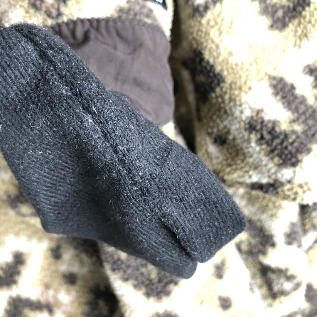 Patagonia Lightweight Synchilla Snap Tee 25580SP13 Native Pattern Half-Snap Fleece Pullover, Men's Size Small polyester Khaki type beige Vintage Second Hand