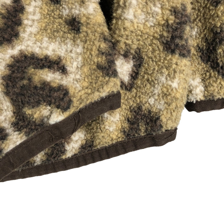 Patagonia Lightweight Synchilla Snap Tee 25580SP13 Native Pattern Half-Snap Fleece Pullover, Men's Size Small polyester Khaki type beige Vintage Second Hand