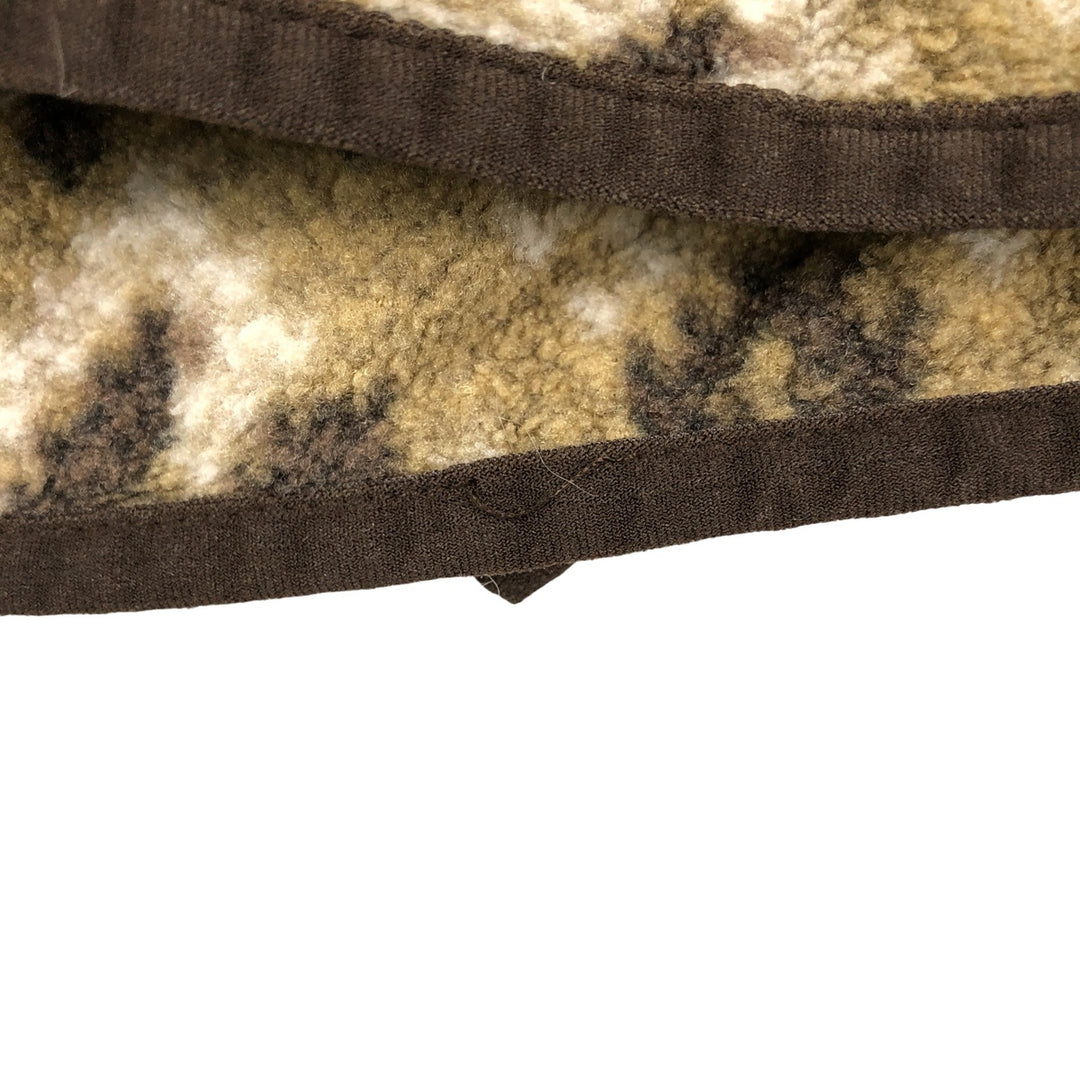 Patagonia Lightweight Synchilla Snap Tee 25580SP13 Native Pattern Half-Snap Fleece Pullover, Men's Size Small polyester Khaki type beige Vintage Second Hand