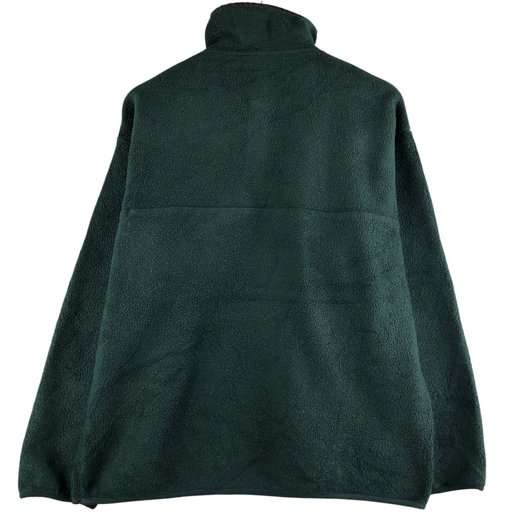 90'S Patagonia Synchilla Snap-T 25450S98 Half-Snap Fleece Pullover, Men's Size L, Vintage unclear Green type dark green Vintage Second Hand