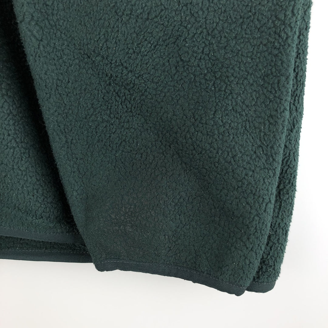 90'S Patagonia Synchilla Snap-T 25450S98 Half-Snap Fleece Pullover, Men's Size L, Vintage unclear Green type dark green Vintage Second Hand