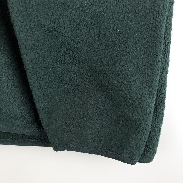 90'S Patagonia Synchilla Snap-T 25450S98 Half-Snap Fleece Pullover, Men's Size L, Vintage unclear Green type dark green Vintage Second Hand