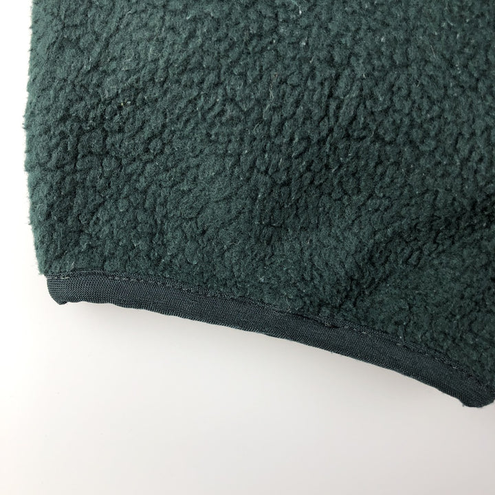 90'S Patagonia Synchilla Snap-T 25450S98 Half-Snap Fleece Pullover, Men's Size L, Vintage unclear Green type dark green Vintage Second Hand
