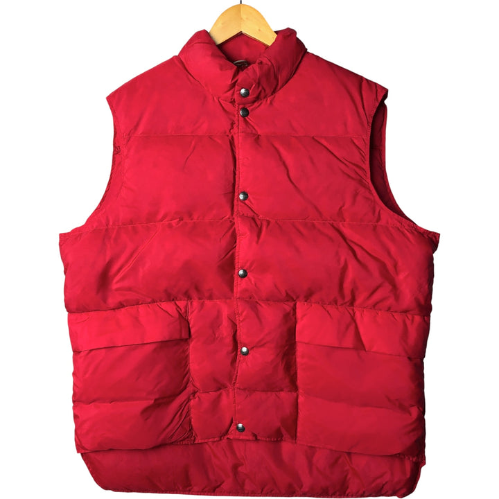 Vintage LLBean goose down vest from the 1980'S to 1990s, made in the USA, men's size XL Nylon red type Vintage Second Hand