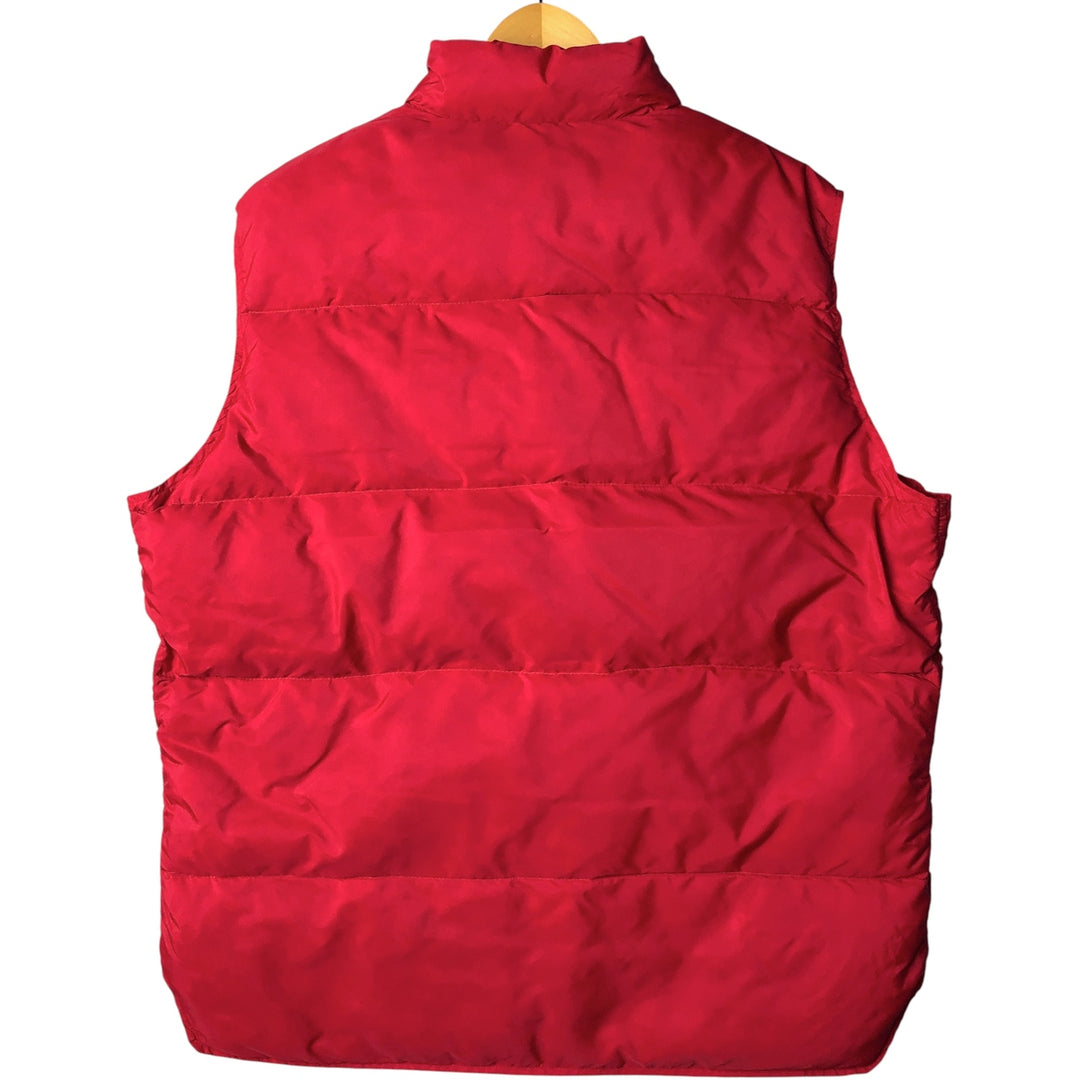 Vintage LLBean goose down vest from the 1980'S to 1990s, made in the USA, men's size XL Nylon red type Vintage Second Hand