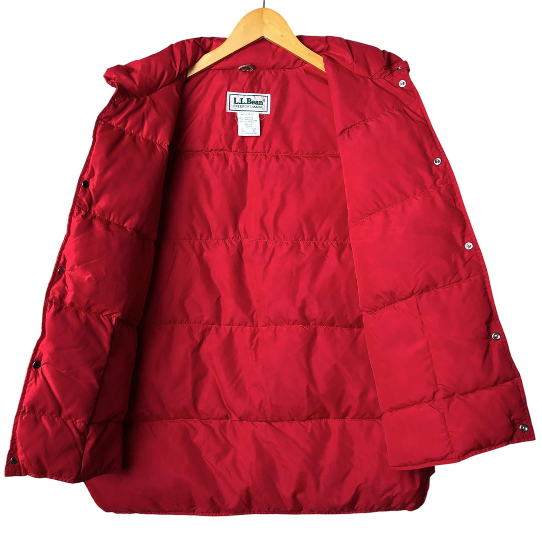 Vintage LLBean goose down vest from the 1980'S to 1990s, made in the USA, men's size XL Nylon red type Vintage Second Hand
