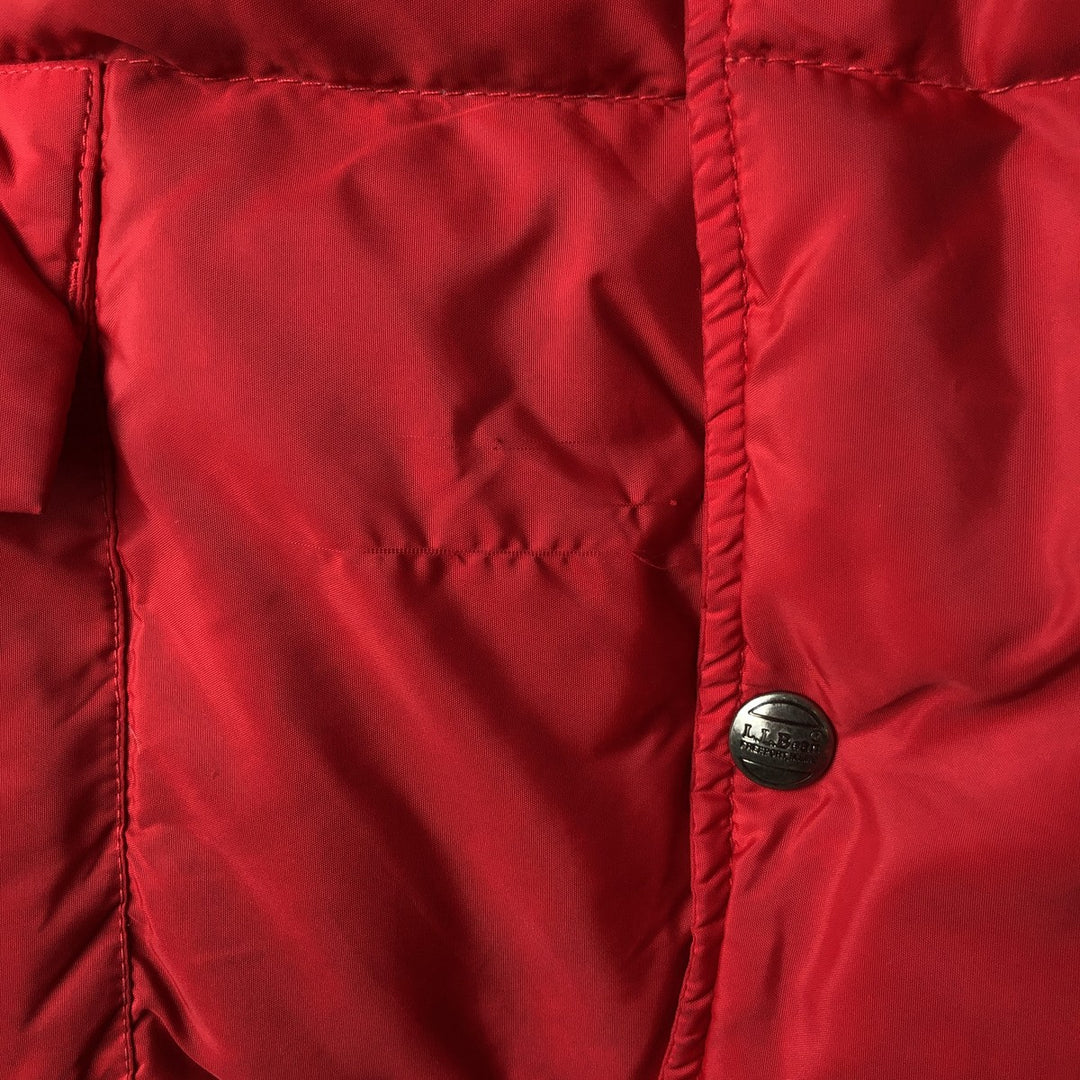 Vintage LLBean goose down vest from the 1980'S to 1990s, made in the USA, men's size XL Nylon red type Vintage Second Hand