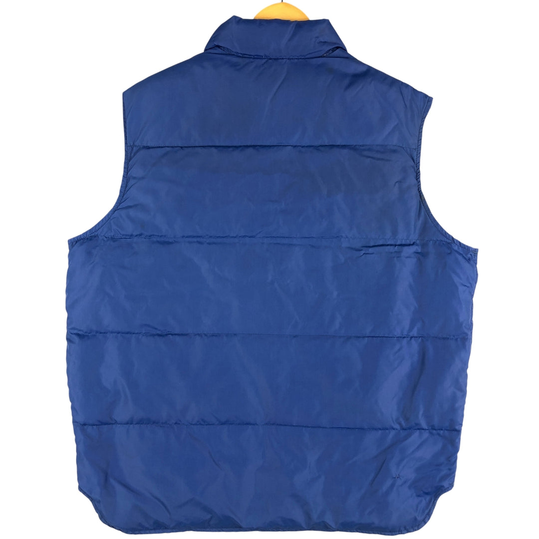 Vintage LLBean goose down vest from the 1970'S to 1980s, made in the USA, size L, men's. Nylon blue type Vintage Second Hand