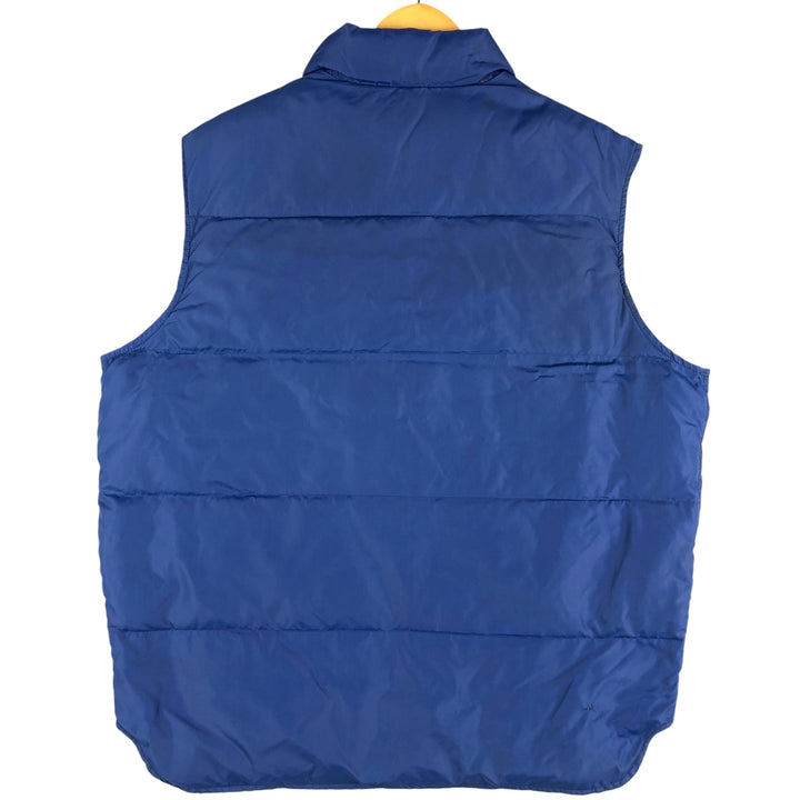 Vintage LLBean goose down vest from the 1970'S to 1980s, made in the USA, size L, men's. Nylon blue type Vintage Second Hand