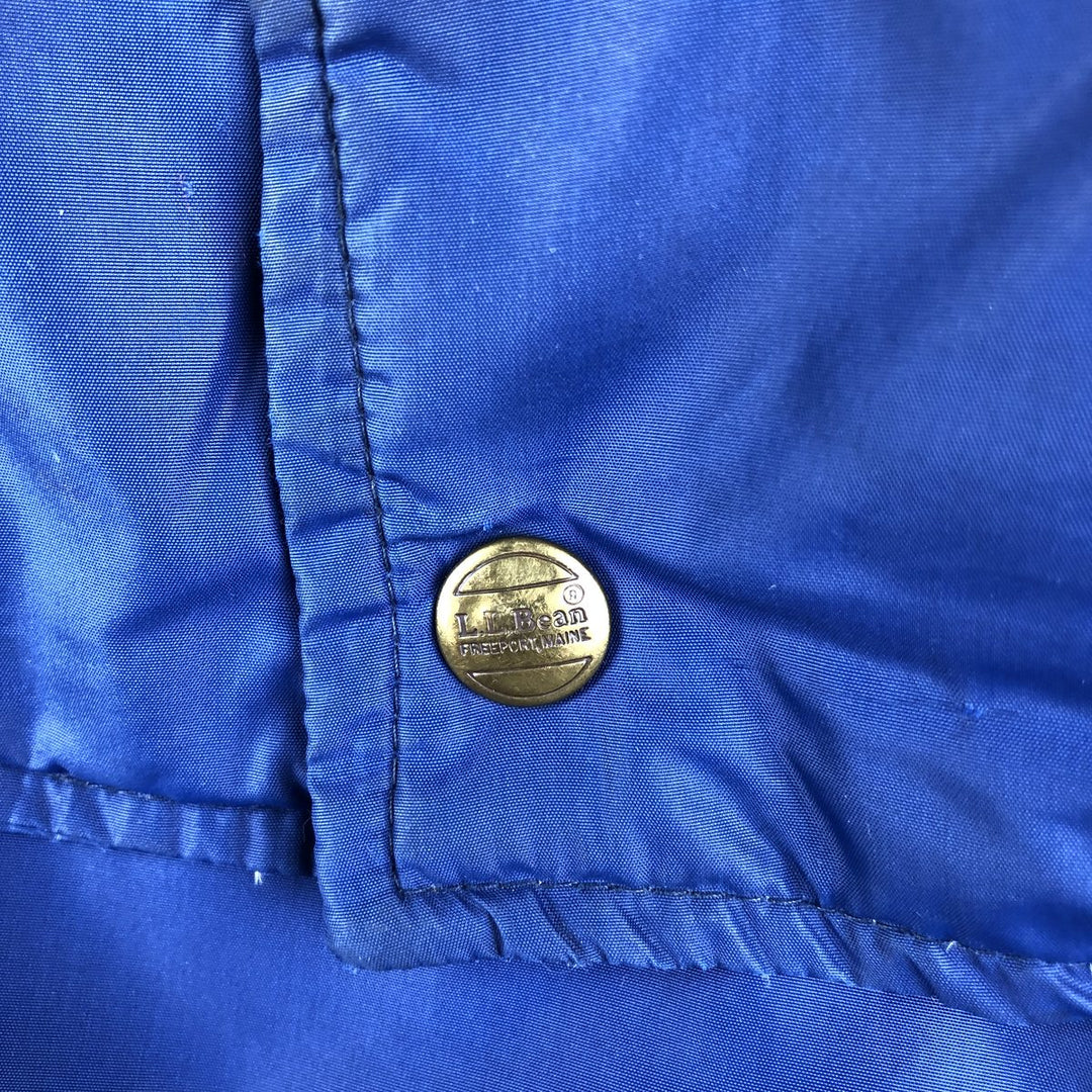Vintage LLBean goose down vest from the 1970'S to 1980s, made in the USA, size L, men's. Nylon blue type Vintage Second Hand