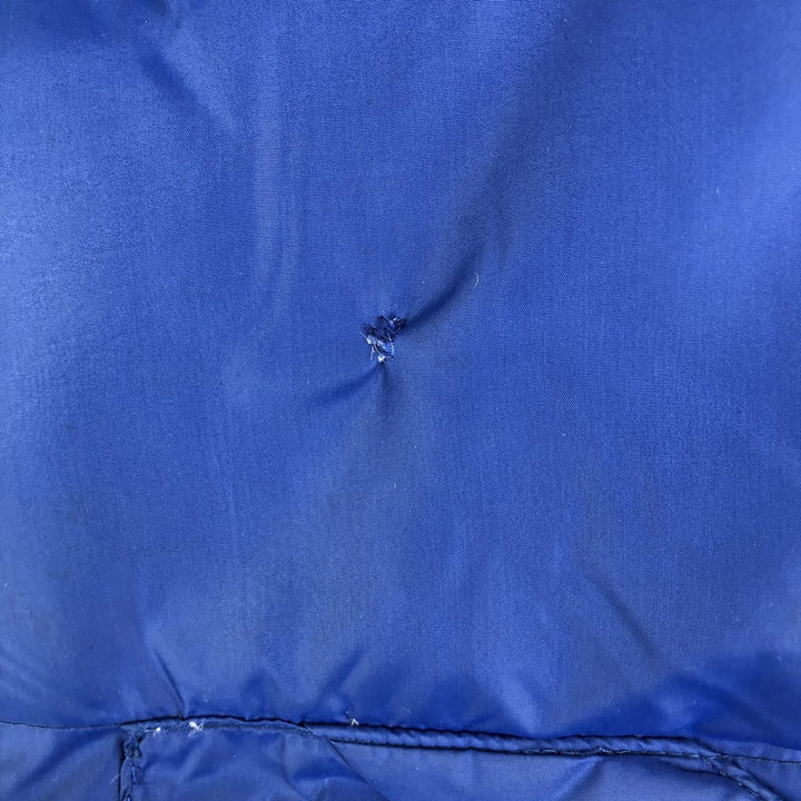 Vintage LLBean goose down vest from the 1970'S to 1980s, made in the USA, size L, men's. Nylon blue type Vintage Second Hand