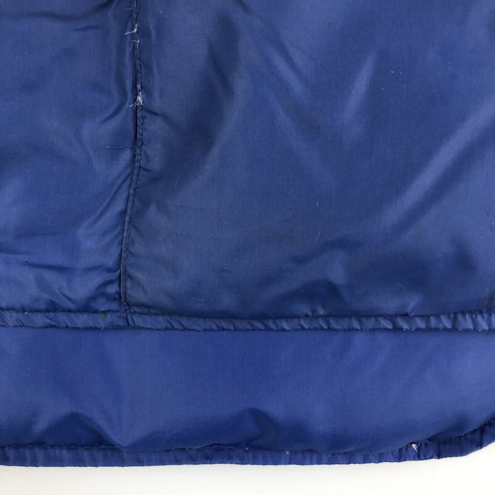 Vintage LLBean goose down vest from the 1970'S to 1980s, made in the USA, size L, men's. Nylon blue type Vintage Second Hand