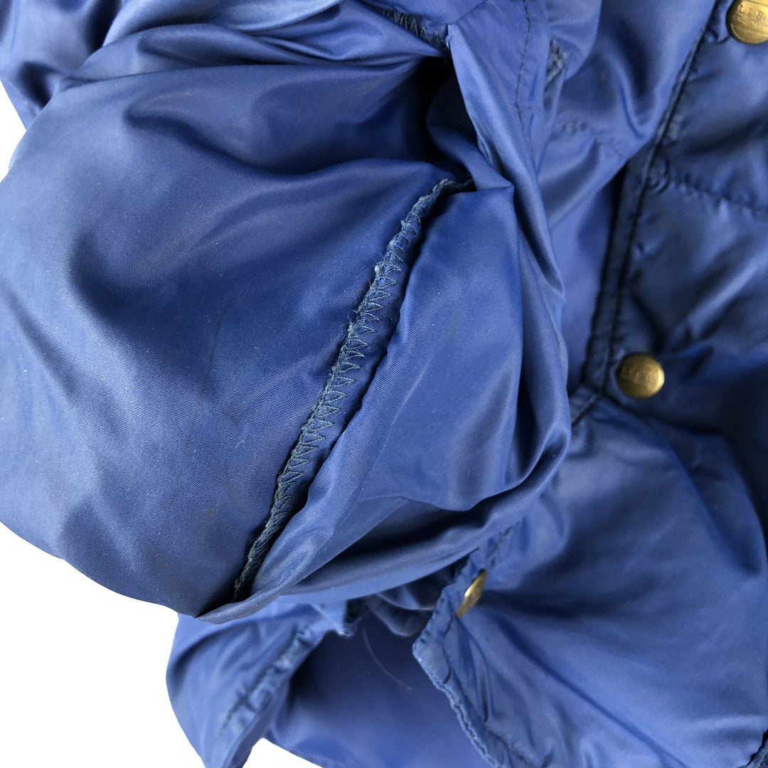 Vintage LLBean goose down vest from the 1970'S to 1980s, made in the USA, size L, men's. Nylon blue type Vintage Second Hand