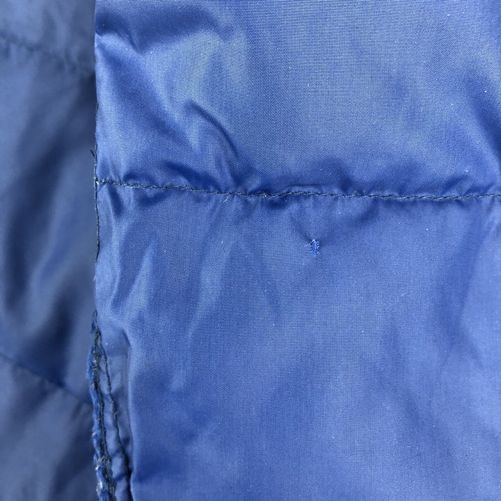Vintage LLBean goose down vest from the 1970'S to 1980s, made in the USA, size L, men's. Nylon blue type Vintage Second Hand
