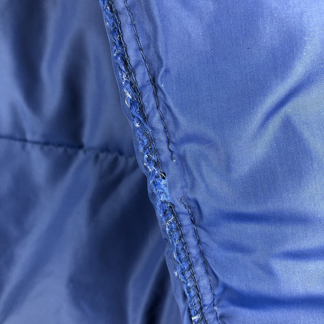 Vintage LLBean goose down vest from the 1970'S to 1980s, made in the USA, size L, men's. Nylon blue type Vintage Second Hand