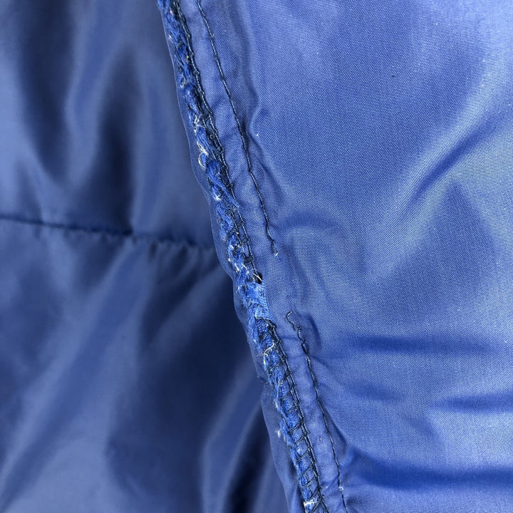 Vintage LLBean goose down vest from the 1970'S to 1980s, made in the USA, size L, men's. Nylon blue type Vintage Second Hand