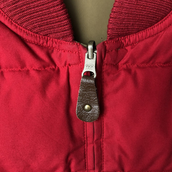 Vintage 80s-90'S Eddie Bauer reversible goose down vest with black tag, size M, men's polyester Beige type Vintage Second Hand